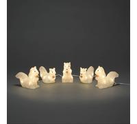 Konstsmide 6287-103 Acryl-Figur CEE: F (A - G) écureuil blanc chaud LED transparent(e)