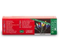 Konstsmide 6300-500 Mini Guirlande 10 LED Multicolores Retro Design + Câble Vert 230 V