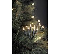 Konstsmide 6302-100 Mini Guirlande 35 LED Blanc Chaud Retro Design + Câble Vert 230 V