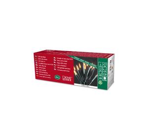 Konstsmide 6302-850 Mini Guirlande 35 LED Orange Retro Design + Câble Vert 230 V