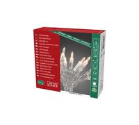 Konstsmide 6304-123 Mini Guirlande d'Eclairage Intérieur 100 LEDs 230 V Blanc Chaud Câble Transparent