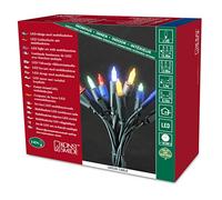 Konstsmide 6310-520 Mini Guirlande d'Eclairage Extérieure 140 LED 24 V Multicolore/Câble Vert