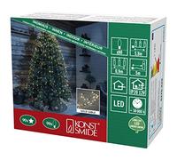 Konstsmide 6370-180 Lamelles Etoilées à LED 10 Brins de 9 Diodes, Plastique/, 1 W, Blanc,