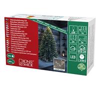 Konstsmide 6371-160 Lamelles Etoilées à LED 10 Brins de 20 Diodes, Plastique/, 2 W, Blanc,