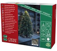 Konstsmide 6383-180 Lamelles Ornées de Gouttes à LED 26 Brins de 27 Diodes, Plastique/, 5 W, Blanc,