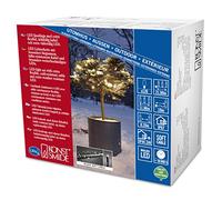 Konstsmide 6612-117 Guirlande d'Eclairage Extérieure 120 Micro LED Soudées Étanches 24 V Blanc Chaud/Câble Noir Doux