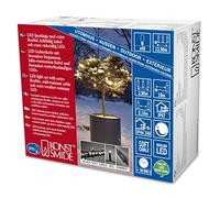Konstsmide 6620-117 Guirlande d'Eclairage Extérieure avec Variateur 40 Micro LED Soudées Étanches 24 V Blanc Chaud/Câble Noir Doux