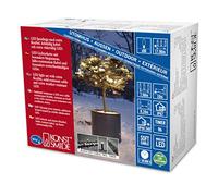 Konstsmide 6631-117 Guirlande d'Eclairage Extérieure 80 Micro LED Soudées Étanches 24 V Blanc Chaud/Câble Noir Doux