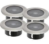 KONSTSMIDE 7626-000 Lot de 4 spots LED solaires en acier inoxydable Ø 11 cm Charge maximale par spot 100 kg