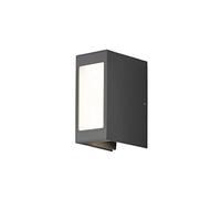 Konstsmide 7992-370 Cremona Haute Puissance Réglable Extérieur 2 x 3 W LED Lampe Murale Acrylique Clair et Opale Aluminium IP54 Lumière Extérieure Anthracite Aluminium 9 W