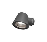 Konstsmide Applique murale d'extérieur à alimentation secteur/Trieste Down/1 x 35 W GU10/verre transparent/aluminium/IP54/lumière extérieure Anthracite
