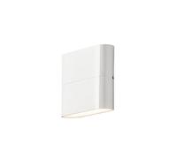 Konstsmide Applique murale d'extérieur Gnosjö 7972-250 A - En aluminium - Blanc - 3 x 11 x 9 cm