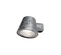 Konstsmide Applique Murale d'extérieur Trieste Down/1 x 35 W GU10/verre transparent/aluminium/IP54/éclairage extérieur en Acier galvanisé Brut