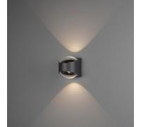 Konstsmide Bitonto Applique Murale Aluminium/Verre Transparent LED Haute Puissance 2 x 5,5 W IP54