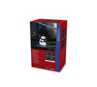 Konstsmide Bonhomme de neige à LED en plastique, changement de couleur RGB, 1 diode RGB, 4,5 V, extérieur (IP44), Câble noir - 4248-000