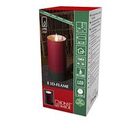 Konstsmide Bougie LED, blanc Roue avec couvercle Vert, papier, rouge