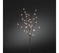Konstsmide Branche lumineuse à LED, marron, effet mica, 32 diodes ambrées, transformateur extérieur 24 V, câble marron - 3368-600