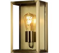 Konstsmide Carpi Box 7348-800 Applique murale d'extérieur en verre transparent et acier IP44 Noir 18 x 13,5 x 30 cm