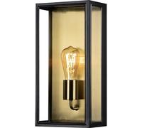 Konstsmide Carpi schwarz/messing 7349-758 Applique extérieure E27 noir, laiton