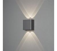 Konstsmide Chieri Applique d'extérieur moderne Up Down 2x 2 LED Gris foncé, IP54 G