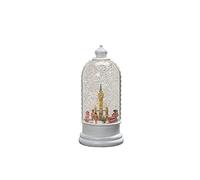 Konstsmide Christmas Decorations LED Snow Globe London Scene and Rotating Function/Indoor, 5 Hour Timer/Battery Operated: 3xC 1.5V (excl.)/Christmas Lantern 1 Warm White Diodes