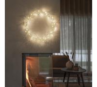 Konstsmide 1789-303 Couronne avec illumination couronne blanc chaud LED argent CEE: F (A - G)