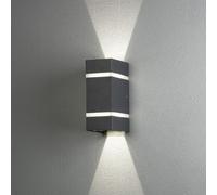 Konstsmide Cremona Applique murale à 2 sources lumineuses, éclairage avant, faisceau orientable, LED, 7998-370,