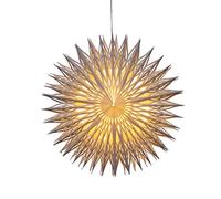 Konstsmide Étoile en papier blanche "fleur", câble de raccordement avec interrupteur marche/arrêt inclus, sans ampoule, douille E14, 230 V intérieur, câble blanc - 5929-200