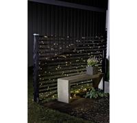 Konstsmide Filet lumineux pour lextérieur fonctionnement à piles 80 LED blanc chaud minuteur