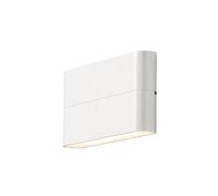 Konstsmide Gnosjö 7973-250 A, appliques murales extérieures, aluminium, blanc, 3 x 17 x 9 cm