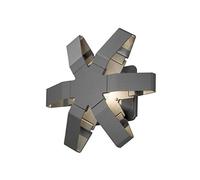 Konstsmide Gnosjö 7977-370 A, appliques murales extérieures, aluminium, anthracite, 10 x 25 x 23,5 cm