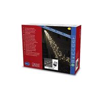 Konstsmide Guirlande Lumineuse à LED 3866-100, Pour l'extérieur (IP44) ,Avec 8 Fonctions ,Contrôle et Fonction Mémoire,Diodes 2016 Blanc Chaud Transformateur extérieur 36 V Câble Noir