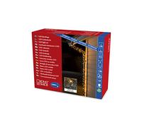 Konstsmide Guirlande lumineuse à micro-LED, 1000 diodes ambrées, 24 V, transfo extérieur, câble noir - 3648-800