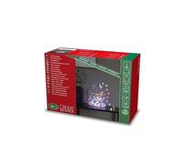 Konstsmide Guirlande lumineuse LED étoilée - 90 diodes multicolores - 4,5 V - Intérieur - 1,8 W - Câble transparent - 6435-590