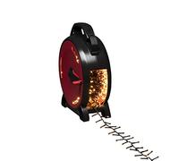 Konstsmide Guirlande lumineuse micro-LED compactes avec enrouleur de câble, 1200 diodes de couleur ambre, 30 V, extérieur (IP44), Câble noir - 3850-800
