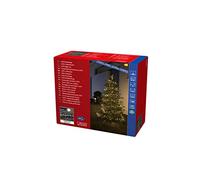 Konstsmide Guirlande lumineuse micro-LED compactes, effet givré, 2000 diodes blanc chaud, 30 V, extérieur (IP44), Câble noir - 3872-130