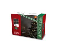 Konstsmide Guirlande lumineuse micro-LED compactes, effet givré, 600 diodes blanc chaud, 30 V, intérieur, Câble noir - 3877-130