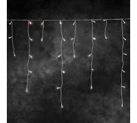 Konstsmide Guirlande lumineuse stalactites, effet chute de neige pour l'extérieur 24 V CEE: G (A - G) 200 LED blanc chaud