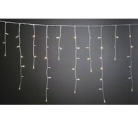 Konstsmide Guirlande lumineuse stalactites pour l'extérieur 80 LED blanc chaud (l x H) 300 cm x 87.5 cm minuteur, gelé