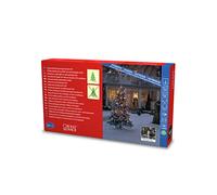 Konstsmide Guirlande pour sapin à LED, ampoules à visser, « One String », 25 diodes de couleur ambre, 4,5 V, extérieur (IP44), câble vert - 1150-020