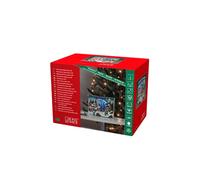 Konstsmide Lumières de Noël « Book Village Scene » LED Scène de Noël 8 LED Transformateur ou Fonctionnement à piles 27 cm de large 19 cm de haut