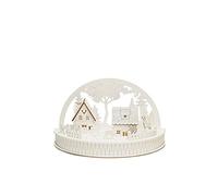Konstsmide 3280-210 Arche en bougie maison avec animaux blanc chaud LED blanc