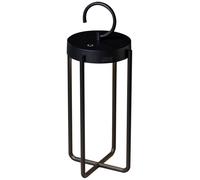 Konstsmide Manorola 7820-750 Lanterne LED design en aluminium avec 2 couleurs de lumière à intensité variable et autonomie jusqu'à 20 h Noir