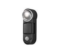 Konstsmide Prato Lampe de sécurité sans fil à piles LED haute puissance 1 W Tête réglable Détecteur de mouvement Détecteur de mouvement Extérieur Plastique Noir