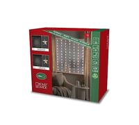 Konstsmide Rideau lumineux à LED, 120 étoiles, 120 diodes blanc chaud, Transformateur intérieur 30V, Câble transparent - 3703-103