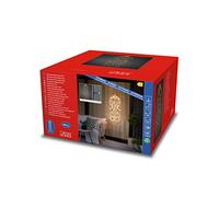 Konstsmide Rideau lumineux à LED méduse, noir, 400 diodes blanc chaud, 30 V, extérieur (IP44), Câble noir - 3916-700