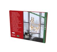 Konstsmide Silhouette de fenêtre à LED, « Renne », 50 diodes Blanc Chaud, 230 V, intérieur, câble Blanc - 2174-010