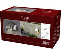 Konstsmide Torino 7325-000 Applique extérieure E14 25 W acier inoxydable