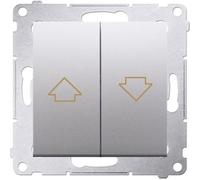 Kontakt DZP1A.01/43, Bouton + interrupteur, Argent