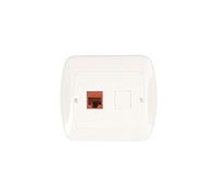 Kontakt-Simon AF51/11 Prise de courant en plastique IP20 Blanc 90 mm 30,5 mm 80,5 mm
